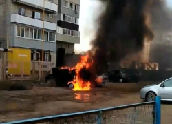Стало известно, почему загорелась иномарка в Волжском