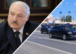  Лукашенко на премиальном Aurus Senat прибыл на встречу с Путиным в Волгоград