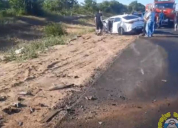 Два человека погибли в столкновении иномарки и «девятки» под Волгоградом 