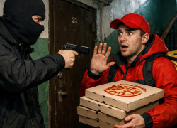 Зумер с пистолетом похитил пиццу у курьера в Волжском 