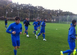 Футболисты команды "Ротор-Волгоград" готовятся к матчу в Краснодаре