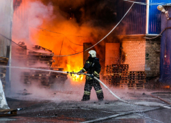 Под Волгоградом тушили пожар на заводе Grass