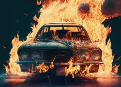 Внук сжег автомобиль надоедливого деда в Волгограде