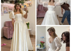 "Ущипните меня": Аня Покров примерила свадебное платье 
