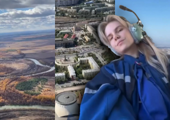 «Мама, скорее бежим к окну, вертолет летит»: врач показала Волгоград с борта санавиаиции 