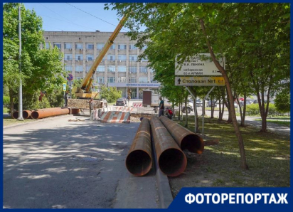 Улицу Советскую перекрыли в центре Волгограда 