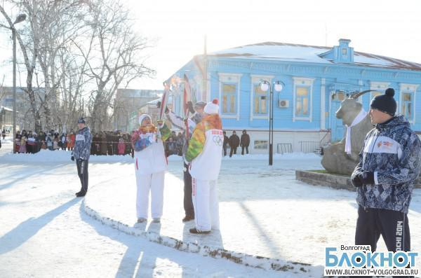 Урюпинск передал Эстафету Олимпийского огня Волгограду
