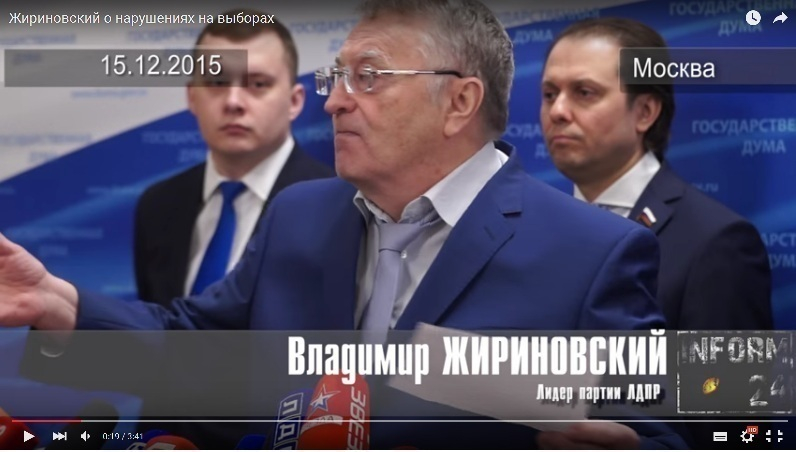 Жириновский: В Городище Волгоградской области на кандидата ЛДПР натравили «два автобуса уголовников»