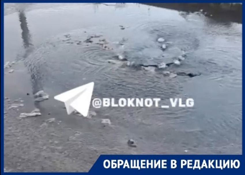 Фекальный ручей забил на юге Волгограда – видео 