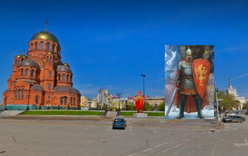 В центре Волгограда у храма Александра Невского хотят построить девятиэтажку на пьедестале