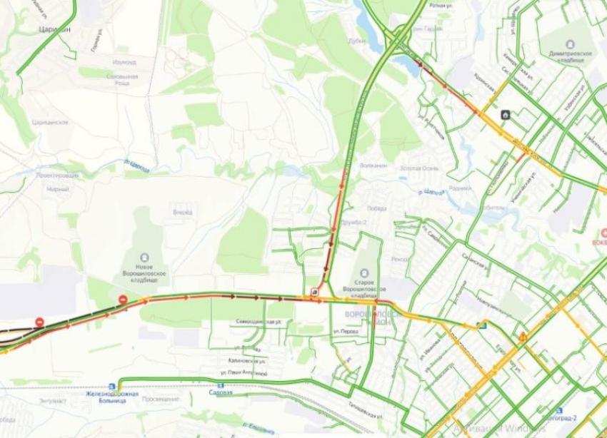 Пятничные пробки сковали Волгоград: парализована 3-я Продольная 