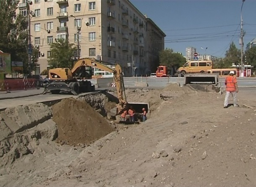 Улицу Советскую окончательно перекрыли в центре Волгограда