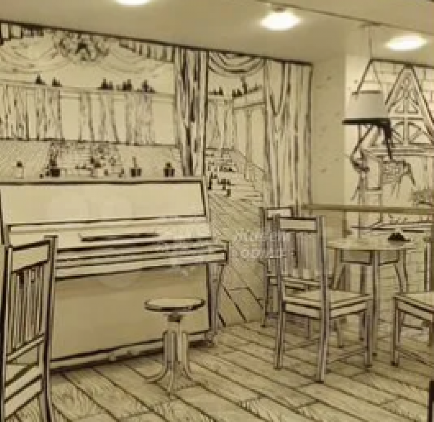 Стильное «рисованное» кафе в центре Волгограда выставили на продажу