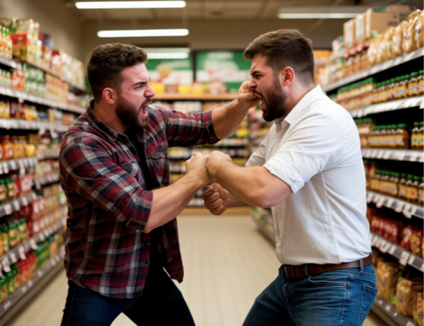 Ссора в «Пятерочке» закончилась мощной дракой под Волгоградом 