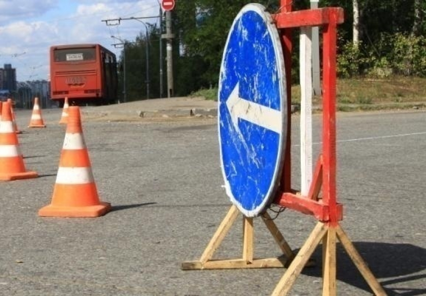 В Волгограде из-за ремонта трамвайных путей на 10 дней перекроют дорогу