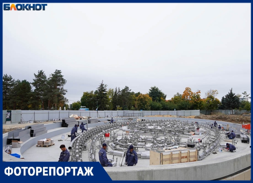 Китайцы собирают в Волгограде уникальный для России фонтан