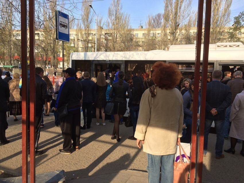 Третий день без маршруток: автобусы не справляются с потоком пассажиров в Волгограде 