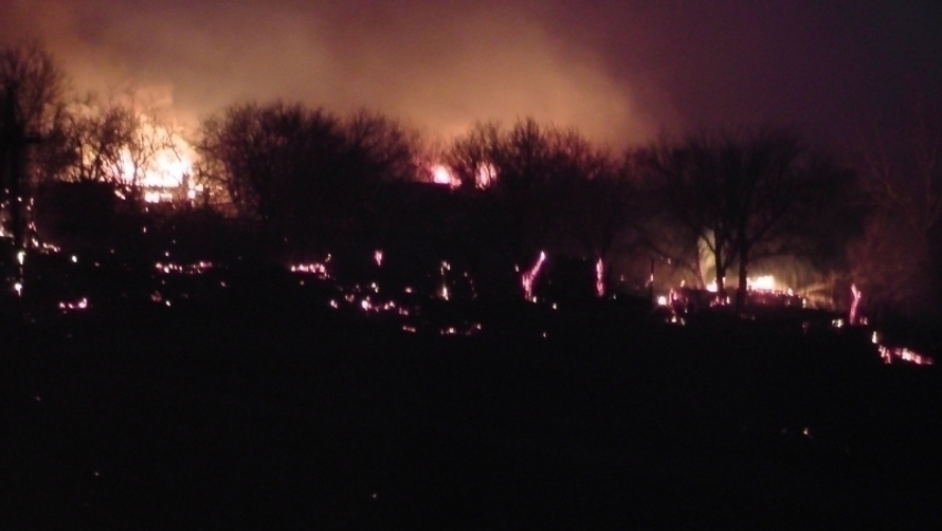 На Севере Волгограда горел дачный массив «Мичуринец»
