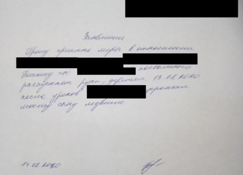 Заявление в полицию из-за третьеклассника в школе №102 написала родительница в Волгограде