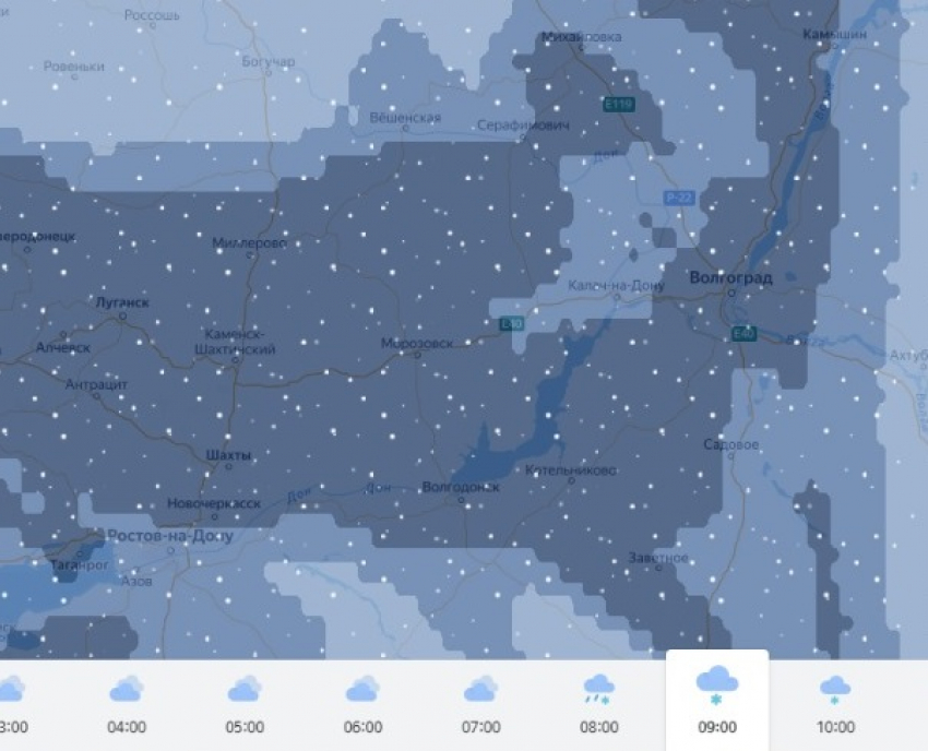 Мощный снегопад обрушится на Волгоград 14 февраля