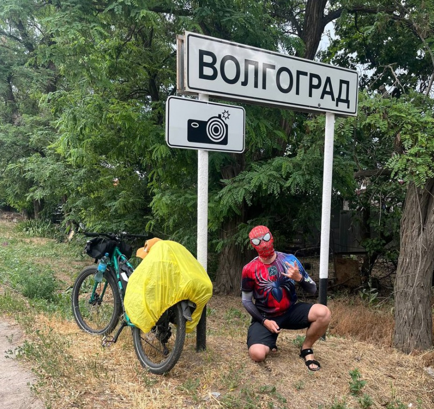 Краснодарец на велосипеде доехал до Волгограда за шесть дней