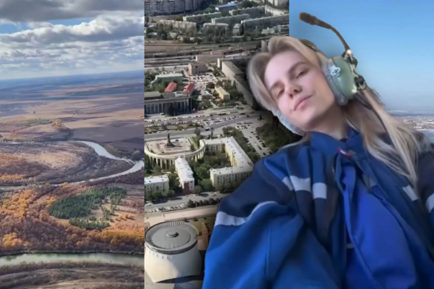 «Мама, скорее бежим к окну, вертолет летит»: врач показала Волгоград с борта санавиаиции 