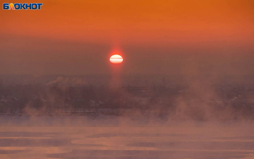Как дышит Волга при -22 запечатлел волгоградский фотограф