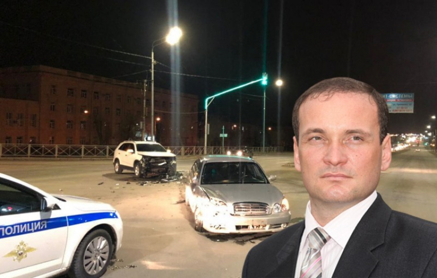 В Волгограде иномарка главы района попала в ДТП: есть раненый