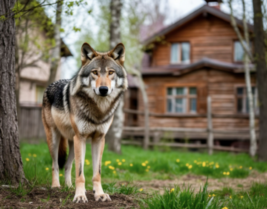 Волки снова вышли к людям в Волгоградской области 