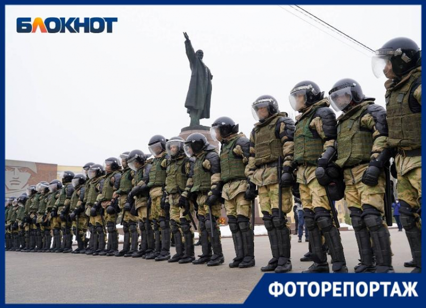 Несанкционированная акция в Волгограде 31 января в объективе фотографа