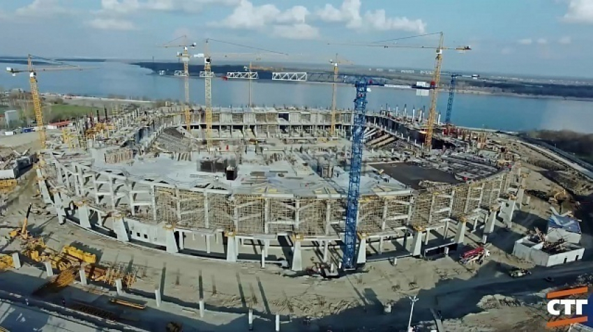 Подрядчик выпустил ролик о возведении стадиона «Волгоград Арена»