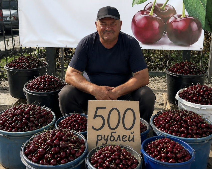 «Ее в этом году мало»: черешню за 500 рублей начали продавать в Волгограде