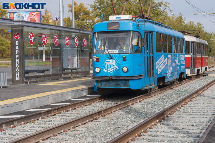 ДТП на путях заблокировало движение трамваев в Волгограде 