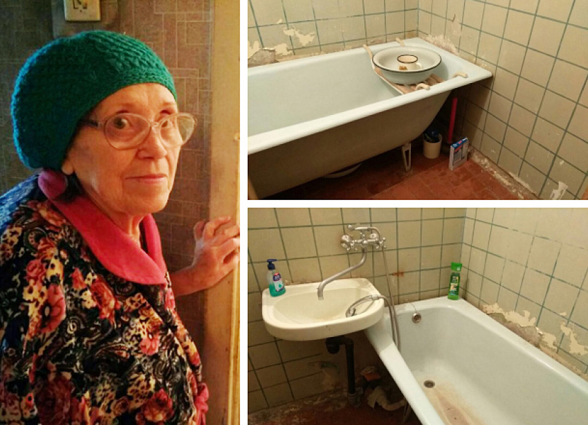 «Блокнот Волгограда» сделает ванную «под ключ» 82-летней пенсионерке, квартира которой не видела ремонта 40 лет 