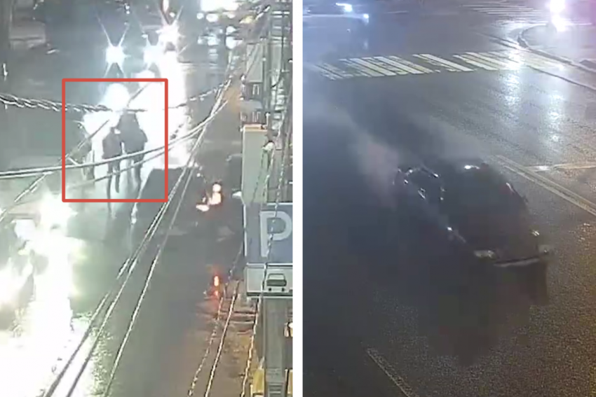 Стрельба, таран авто и пешая погоня попала на видео в Волгограде