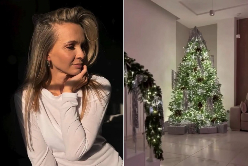 Шикарный новогодний декор в секретном загородном доме показала звезда «Дома-2» Наталья Варвина 