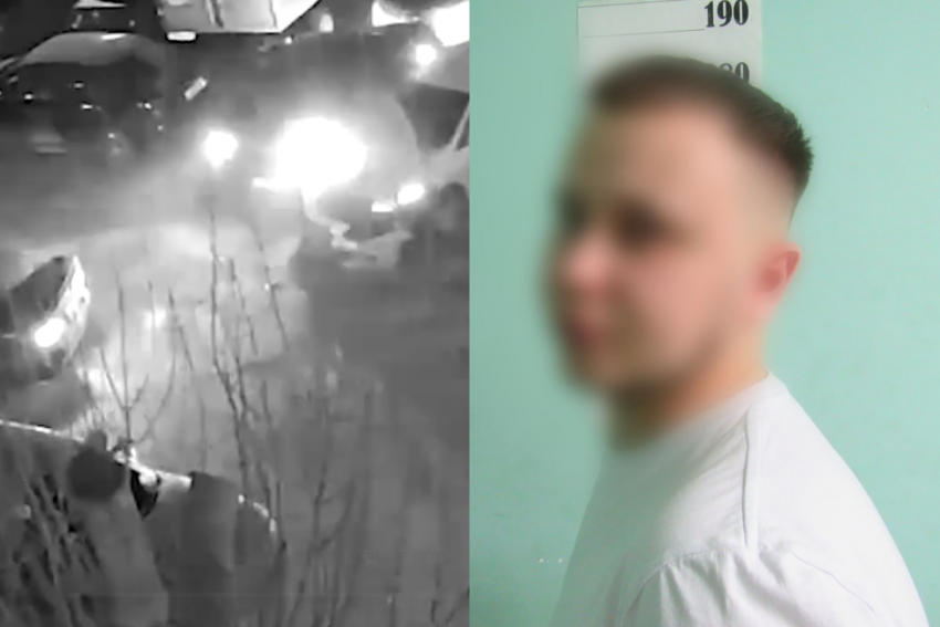 Король парковки разнес шесть авто в Волжском — видео 