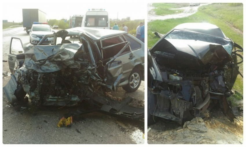 Водитель иномарки погиб в чудовищном ДТП на волгоградской дороге