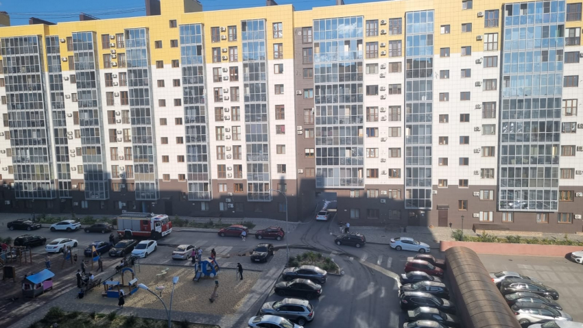 Пожар в ЖК «Республика» в Волгограде попал на видео