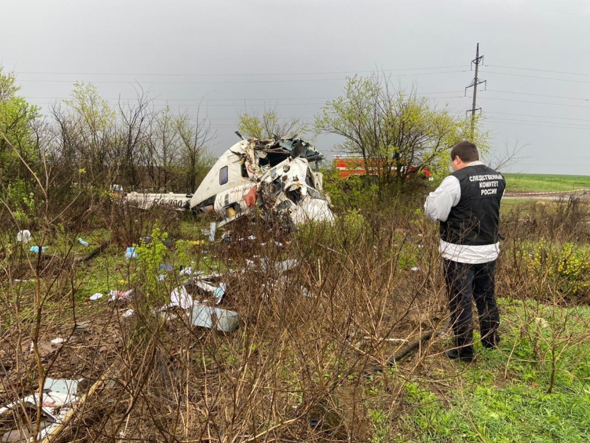 По факту смертельного крушения вертолета под Волгоградом возбуждено уголовное дело