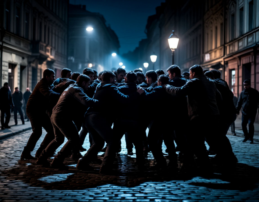 Массовая драка с участием курсантов в Камышине попала на видео 