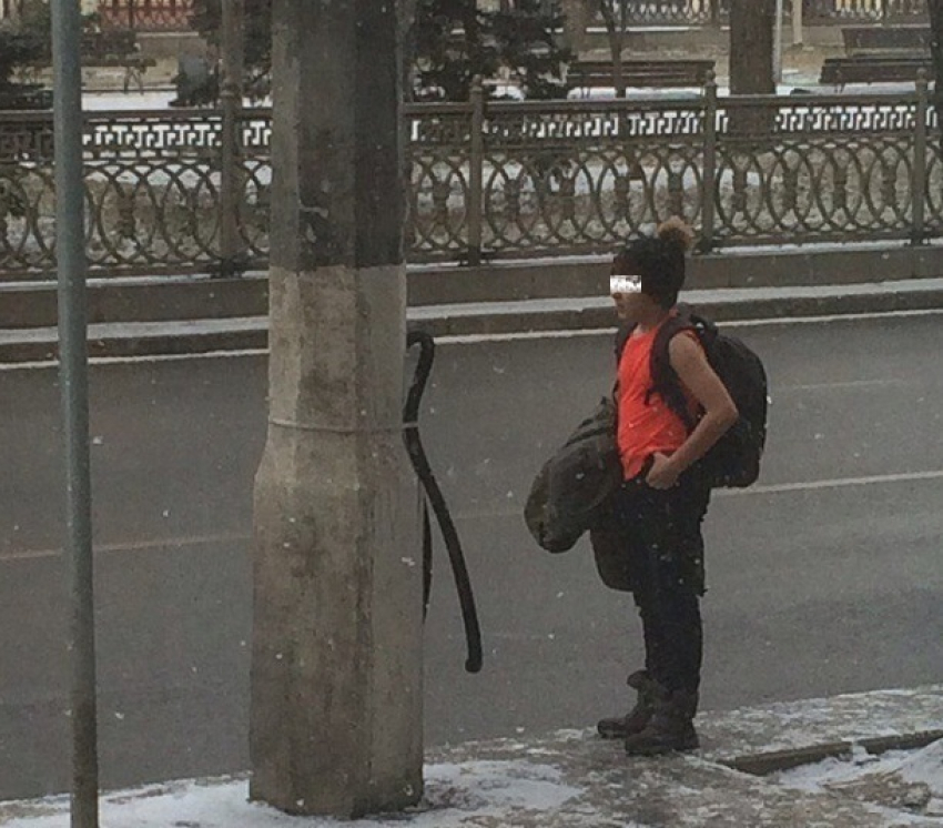 Раздетый в мороз волгоградский школьник стал хитом Интернета
