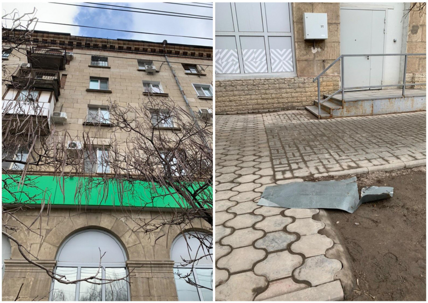 Региональный фонд капремонта опроверг свою причастность к дому с летающими кусками крыши в центре Волгограда