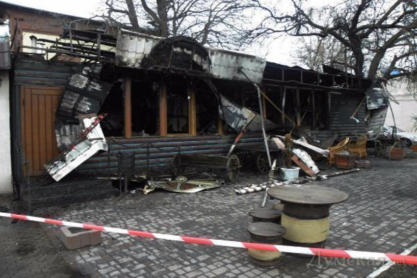 Кафе «Дворик» сгорело в Городищенском районе
