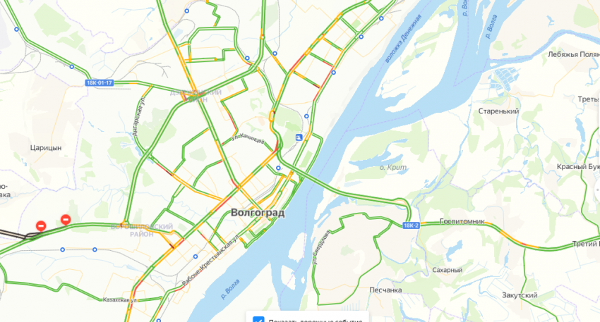 Трасса свободна, но Волгоград застыл в пятничных заторах