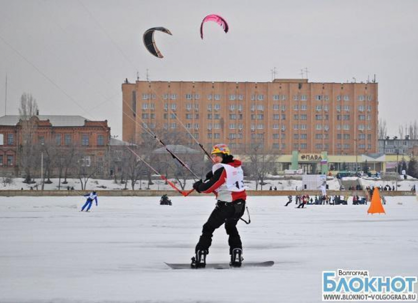 В Волгоградской области прошли всероссийские соревнования по сноукайтингу