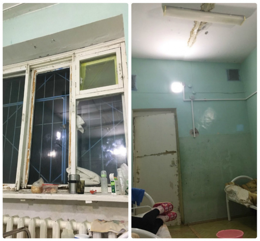 ﻿В палатах детского отделения со стен падает штукатурка, а в оконные щели дует ветер, - волгоградцы