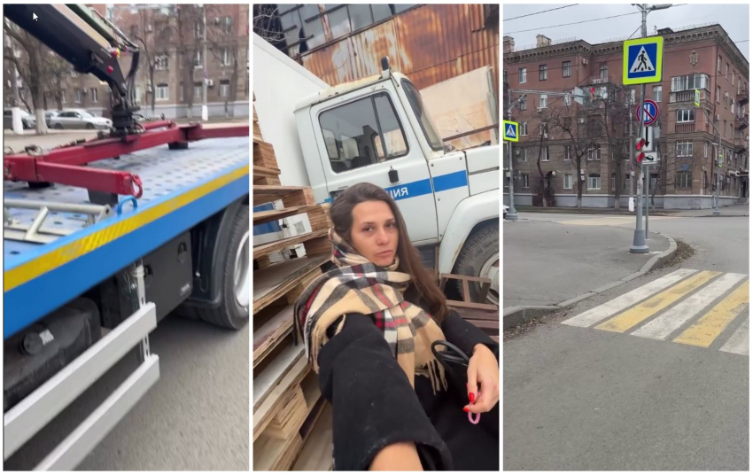 За незнание ПДД и отсутствие интернета поплатилась известный волгоградский блогер на штрафстоянке