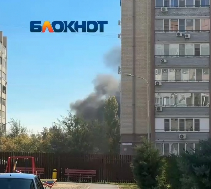 Огромный столб дыма от полыхающих камышей напугал жителей нескольких районов Волгограда