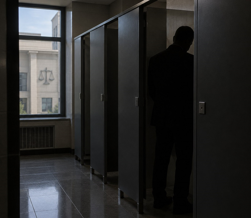 Несчастливый поход в туалет устроил себе волгоградцев в здании суда